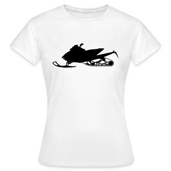 Motoneige motoneige - T-shirt Femme - blanc - Devant - AI Model Female 172 dark (172cm)