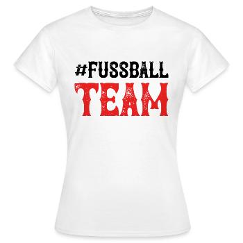 Équipe de football - T-shirt Femme - blanc - Devant - AI Model Female 172 dark (172cm)