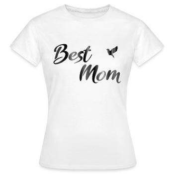 best mom Mother's Day Birthday Gift - Women's T-Shirt - white - Front - AI Model Female 172 dark (172cm)