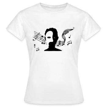Das Phantom der Oper - Frauen T-Shirt - Weiß - Vorne - AI Model Female 172 dark (172cm)