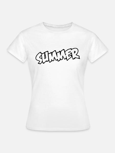 Summer - Frauen T-Shirt - Weiß