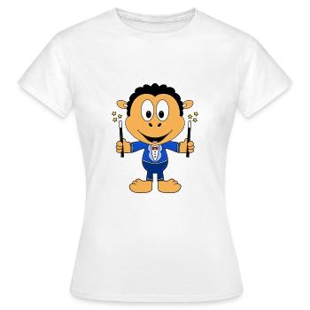 ZAUBERER - ZAUBERN - ZAUBEREI - SCHAF - TIER - Frauen T-Shirt - Weiß - Vorne - AI Model Female 172 dark (172cm)