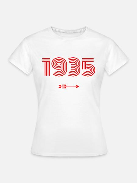 Jahrgang 1935 - Frauen T-Shirt - Weiß