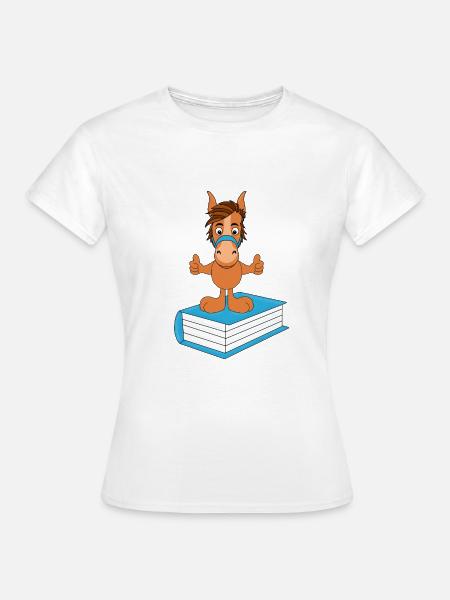 PFERD - PONY - PFERDEGESCHICHTE - Frauen T-Shirt - Weiß