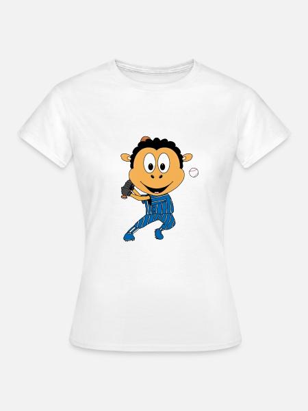 SCHAF - BASEBALL - Frauen T-Shirt - Weiß