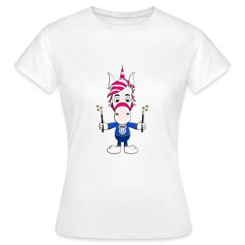 EINHORN - ZAUBERER - ZAUBEREI - MAGIE - ZAUBERN - Frauen T-Shirt - Weiß - Vorne - AI Model Female 172 dark (172cm)