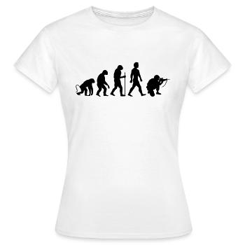 Soldier Evolution - Women's T-Shirt - white - Front - AI Model Female 172 dark (172cm)