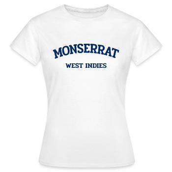 Monserrat - Plymouth - Caribbean - West Indies - Women's T-Shirt - white - Front - AI Model Female 172 dark (172cm)