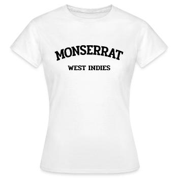 Monserrat - Plymouth - Caribbean - West Indies - Women's T-Shirt - white - Front - AI Model Female 172 dark (172cm)