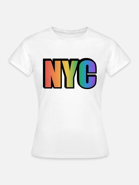 Schwules NYC - Frauen T-Shirt - Weiß