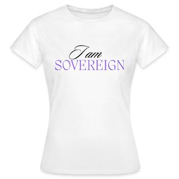 Je suis souverain 3 - T-shirt Femme - blanc - Devant - AI Model Female 172 dark (172cm)