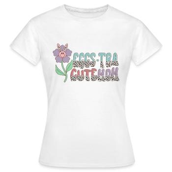 Eggs-Tra Cute Mom - Women's T-Shirt - white - Front - AI Model Female 172 dark (172cm)