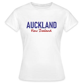 Auckland - New Zealand- Aotearoa - Maori - Kiwi - Frauen T-Shirt - Weiß - Vorne - AI Model Female 172 dark (172cm)