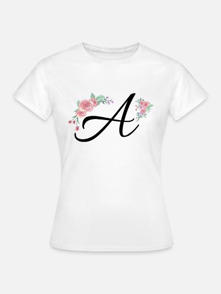 Brief an Blumen - Frauen T-Shirt - Weiß
