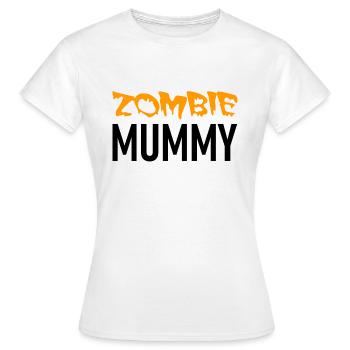 Zombie Mummy - Halloween - Kürbis - Hexe - Horror - Frauen T-Shirt - Weiß - Vorne - AI Model Female 172 dark (172cm)