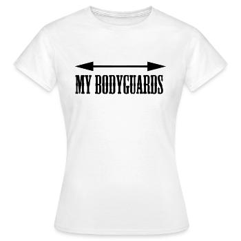 My Bodyguards - Frauen T-Shirt - Weiß - Vorne - AI Model Female 172 dark (172cm)