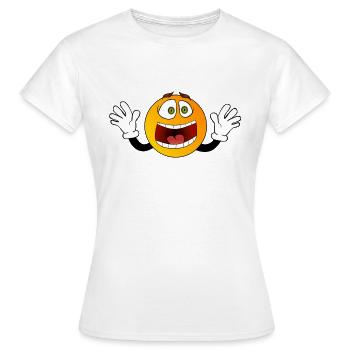 Smilie - T-shirt Femme - blanc - Devant - AI Model Female 172 dark (172cm)