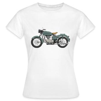 Motorrad - Frauen T-Shirt - Weiß - Vorne - AI Model Female 172 dark (172cm)