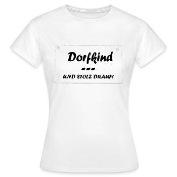 Enfant du village et fier de l'être - T-shirt Femme - blanc - Devant - AI Model Female 172 dark (172cm)