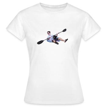 Schmutziger Frank auf einem Boot - Frauen T-Shirt - Weiß - Vorne - AI Model Female 172 dark (172cm)