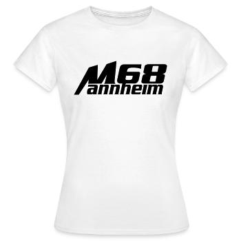mannheim 68, Mannheim - Frauen T-Shirt - Weiß - Vorne - AI Model Female 172 dark (172cm)