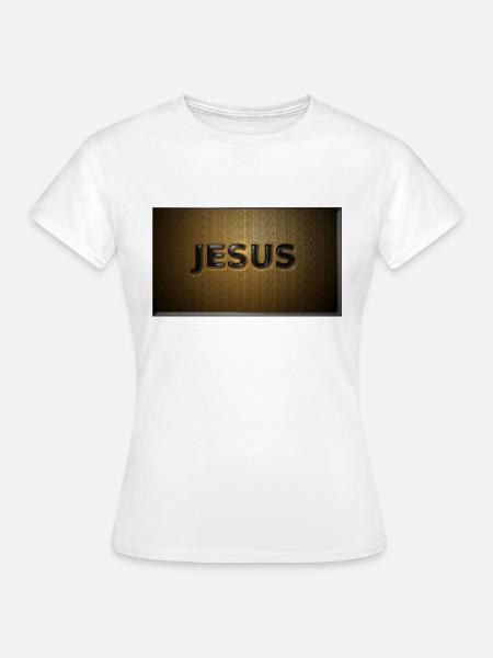 JESUS - Frauen T-Shirt - Weiß