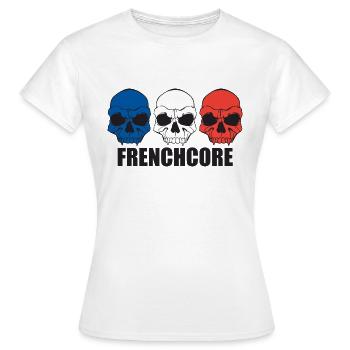 Noyau français - T-shirt Femme - blanc - Devant - AI Model Female 172 dark (172cm)