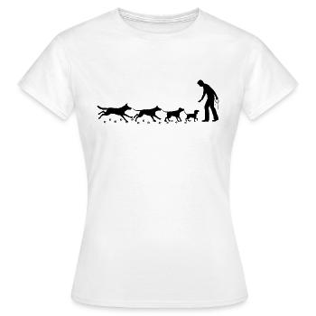 Rudel - Frauen T-Shirt - Weiß - Vorne - AI Model Female 172 dark (172cm)