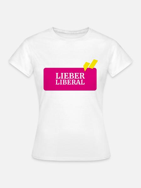 Lieber Liberal (Junge Liberale) (FDP) - Frauen T-Shirt - Weiß