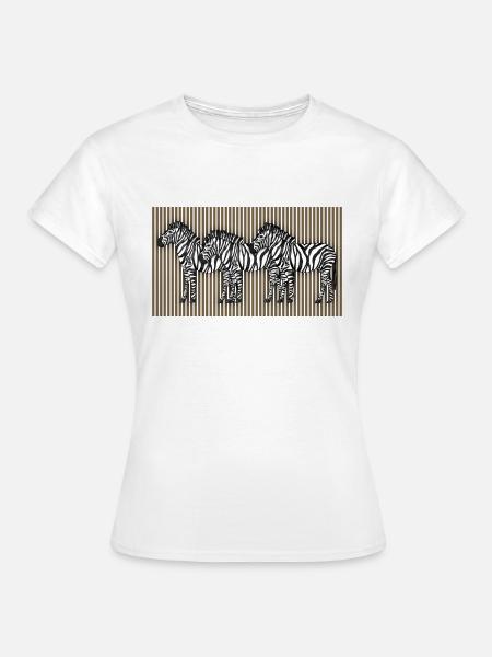 Zebras - Frauen T-Shirt - Weiß