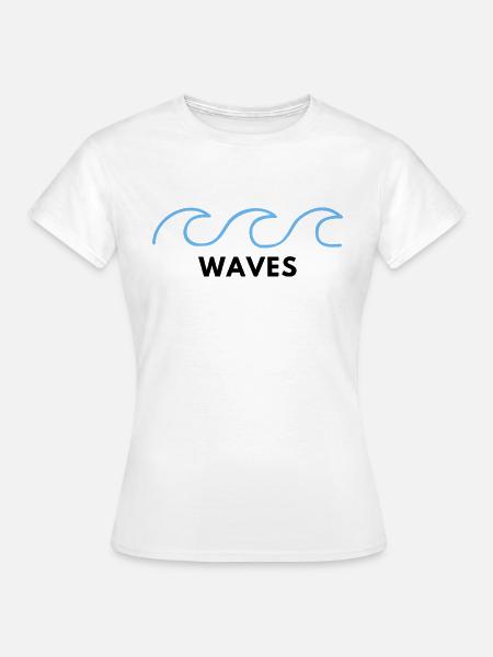 WAVES - Frauen T-Shirt - Weiß
