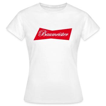 Baumeister - Frauen T-Shirt - Weiß - Vorne - AI Model Female 172 dark (172cm)