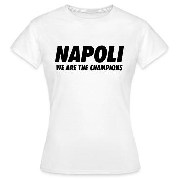 Neapel wir sind der Meister - Frauen T-Shirt - Weiß - Vorne - AI Model Female 172 dark (172cm)