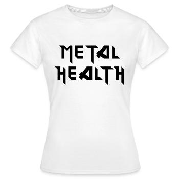 Santé des métaux - T-shirt Femme - blanc - Devant - AI Model Female 172 dark (172cm)