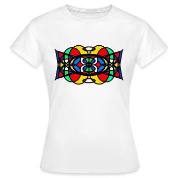 Modèle - T-shirt Femme - blanc - Devant - AI Model Female 172 dark (172cm)