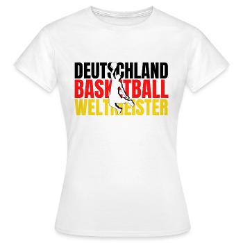 Deutschland Basketball Weltmeister - Frauen T-Shirt - Weiß - Vorne - AI Model Female 172 dark (172cm)