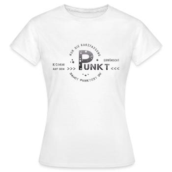 pour aller à l’essentiel pour aller à l’essentiel - T-shirt Femme - blanc - Devant - AI Model Female 172 dark (172cm)