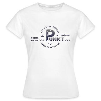 Aller droit au but - T-shirt Femme - blanc - Devant - AI Model Female 172 dark (172cm)