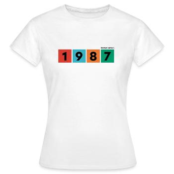 1987 Limited Edition - Frauen T-Shirt - Weiß - Vorne - AI Model Female 172 dark (172cm)