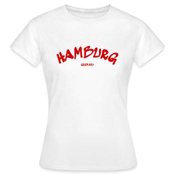 Hambourg - Ville hanséatique - Allemagne - Allemagne - T-shirt Femme - blanc - Devant - AI Model Female 172 dark (172cm)