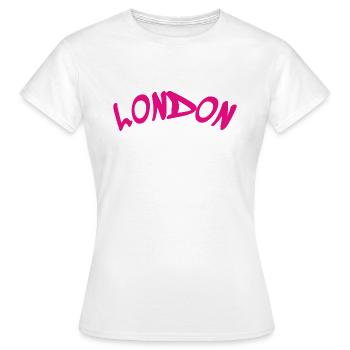 London - Great Britain - England - Frauen T-Shirt - Weiß - Vorne - AI Model Female 172 dark (172cm)