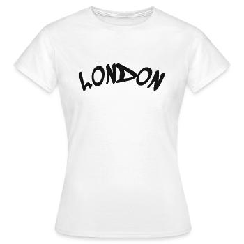 London - Great Britain - England - Frauen T-Shirt - Weiß - Vorne - AI Model Female 172 dark (172cm)