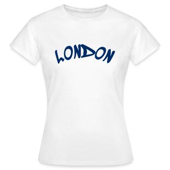 London - Great Britain - England - Frauen T-Shirt - Weiß - Vorne - AI Model Female 172 dark (172cm)