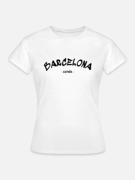 Barcelona - Espana - Spain - Spanien - Frauen T-Shirt - Weiß