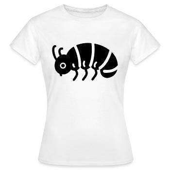 Raupe - Frauen T-Shirt - Weiß - Vorne - AI Model Female 172 dark (172cm)