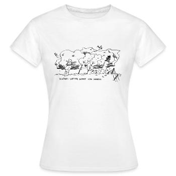 schönes wetter kommt von innen - Frauen T-Shirt - Weiß - Vorne - AI Model Female 172 dark (172cm)