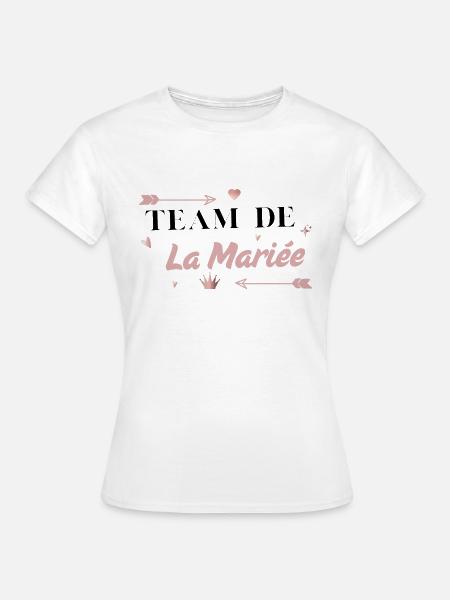 Pink Arrow Brautteam - Frauen T-Shirt - Weiß