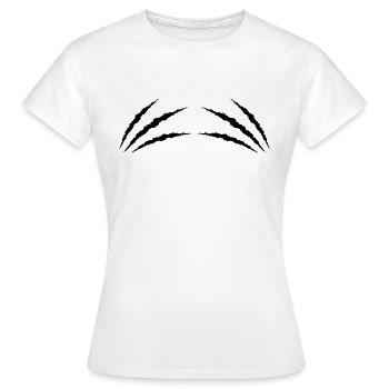 krallen 2 - Frauen T-Shirt - Weiß - Vorne - AI Model Female 172 dark (172cm)