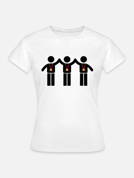 Medaille - Frauen T-Shirt - Weiß