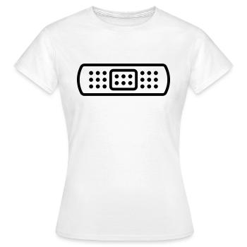 panssement - T-shirt Femme - blanc - Devant - AI Model Female 172 dark (172cm)